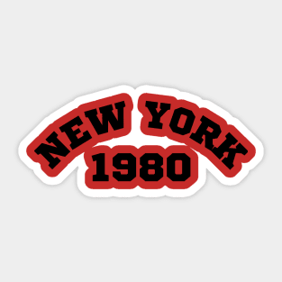 Vintage New York 1980 Retro Sticker